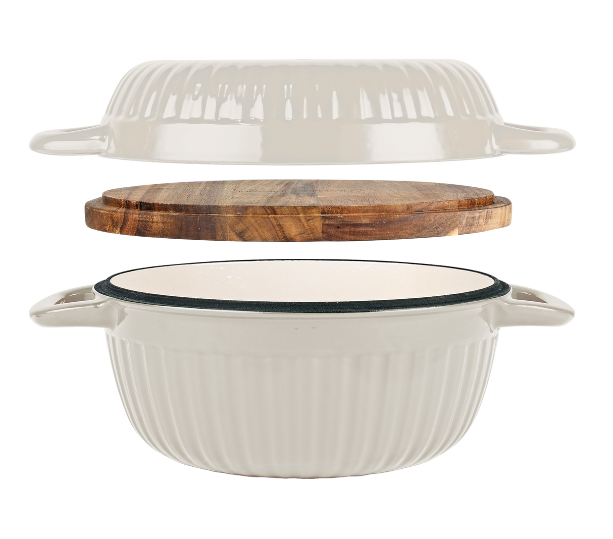 3-in-1 Enameled Cast Iron Multi-Oven with Trivet