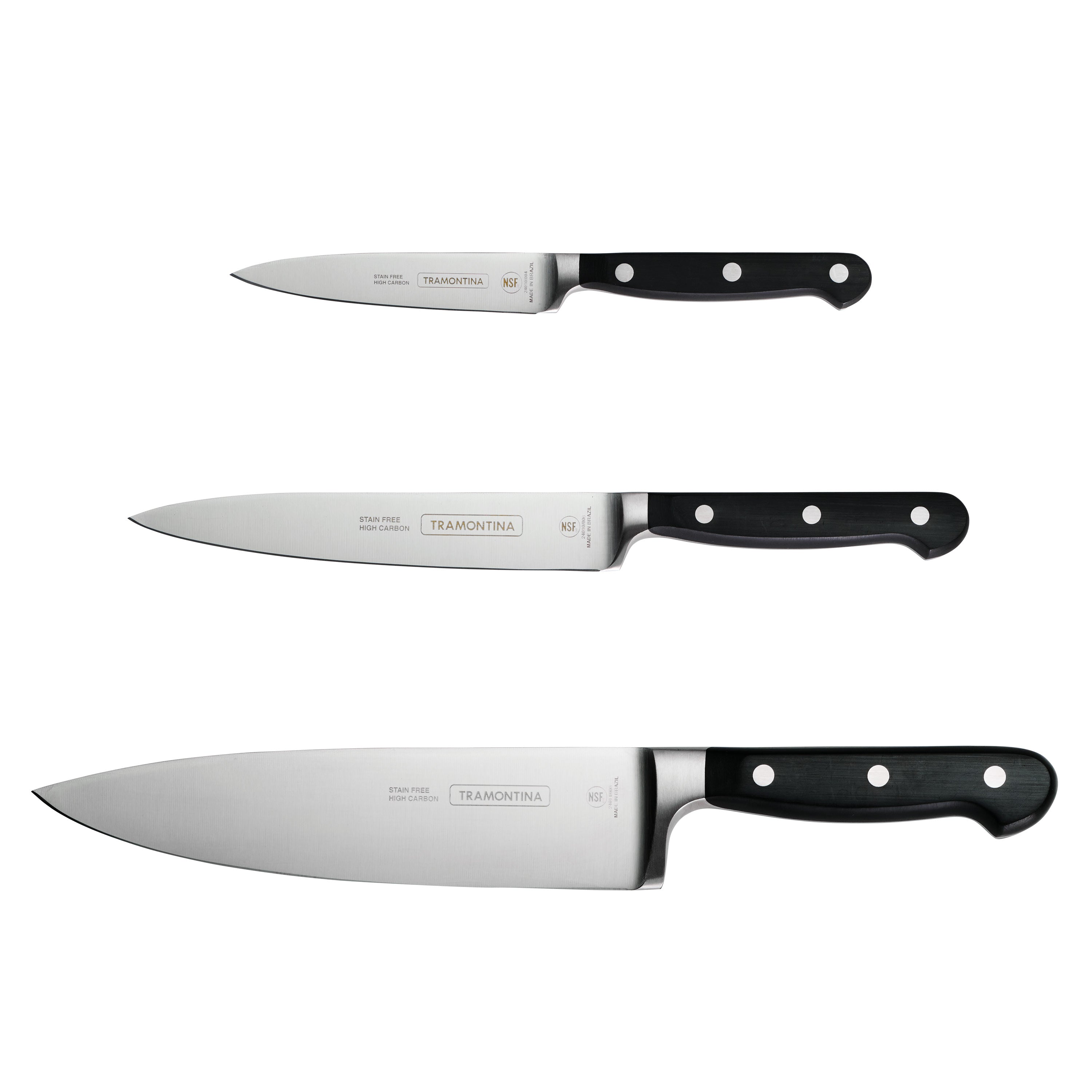 Professional 3 Piece Forged Precision Knife Set – Tramontina USA