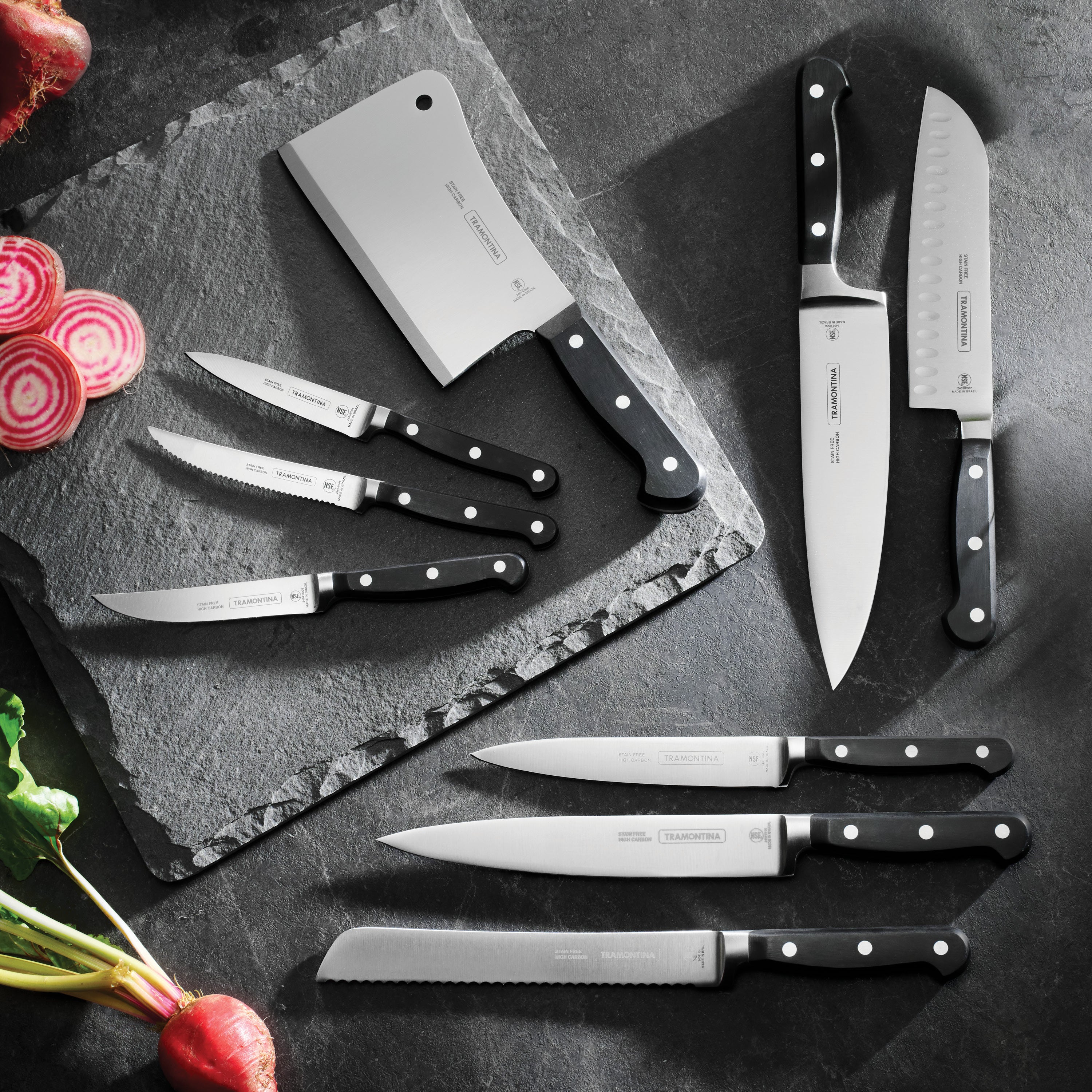 Professional 3 Piece Forged Precision Knife Set – Tramontina USA