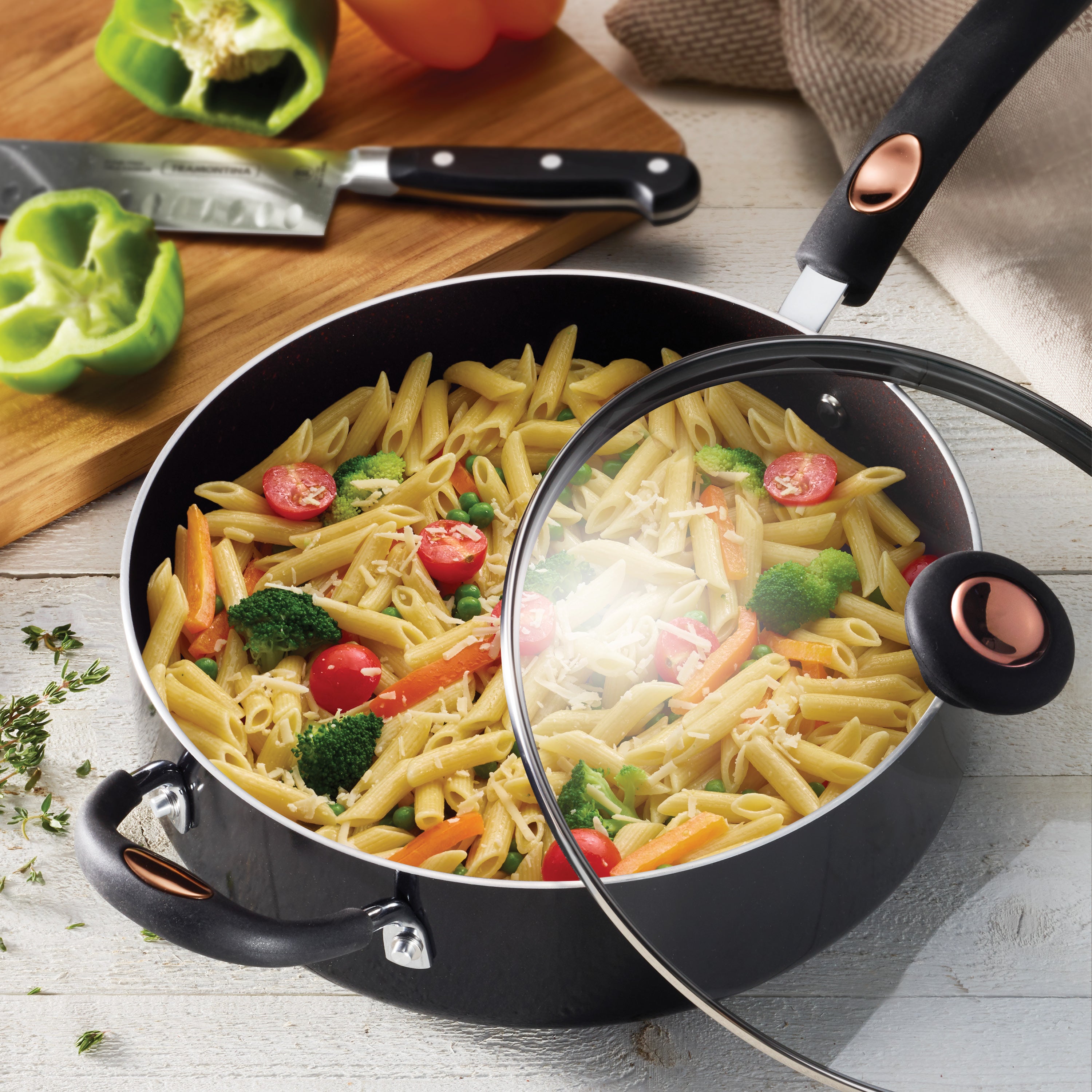 Pots & Pans 5.5 Quart Aluminum Nonstick Jumbo Cooker – Tramontina USA