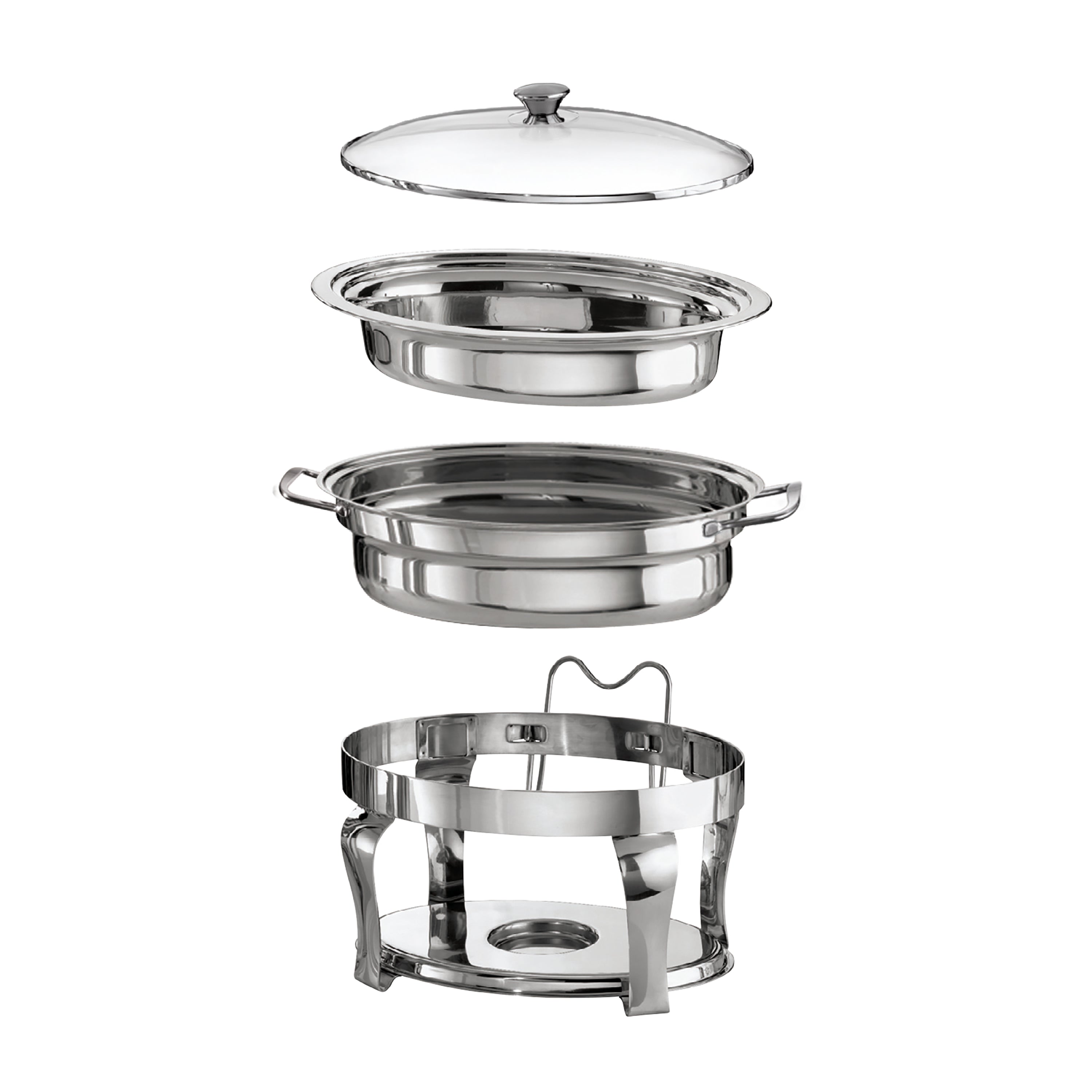 Proline 4.2 Quart Stainless Steel Oval Chafing Dish – Tramontina USA
