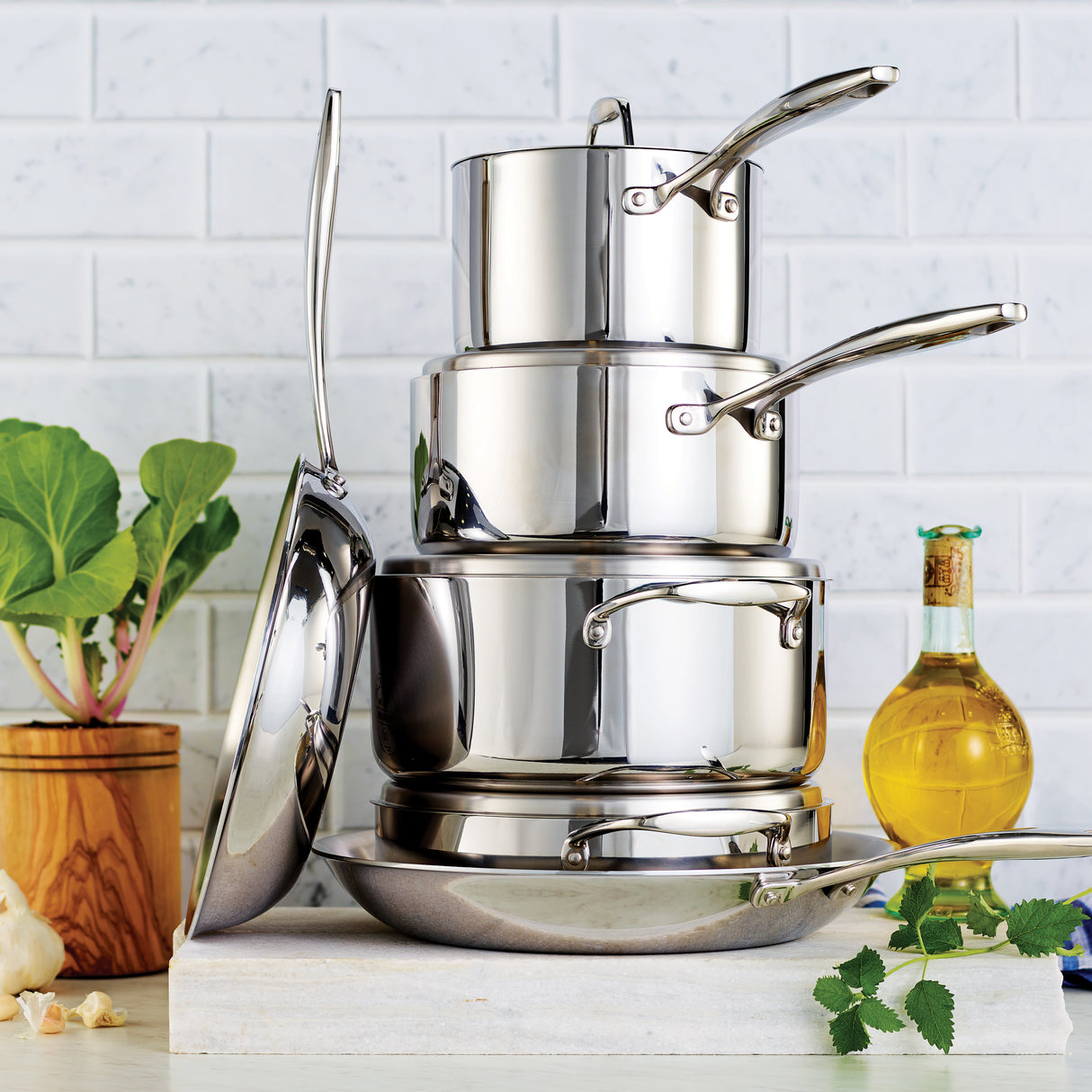 Signature Tri-Ply Clad Stainless Steel Cookware Set – Tramontina USA