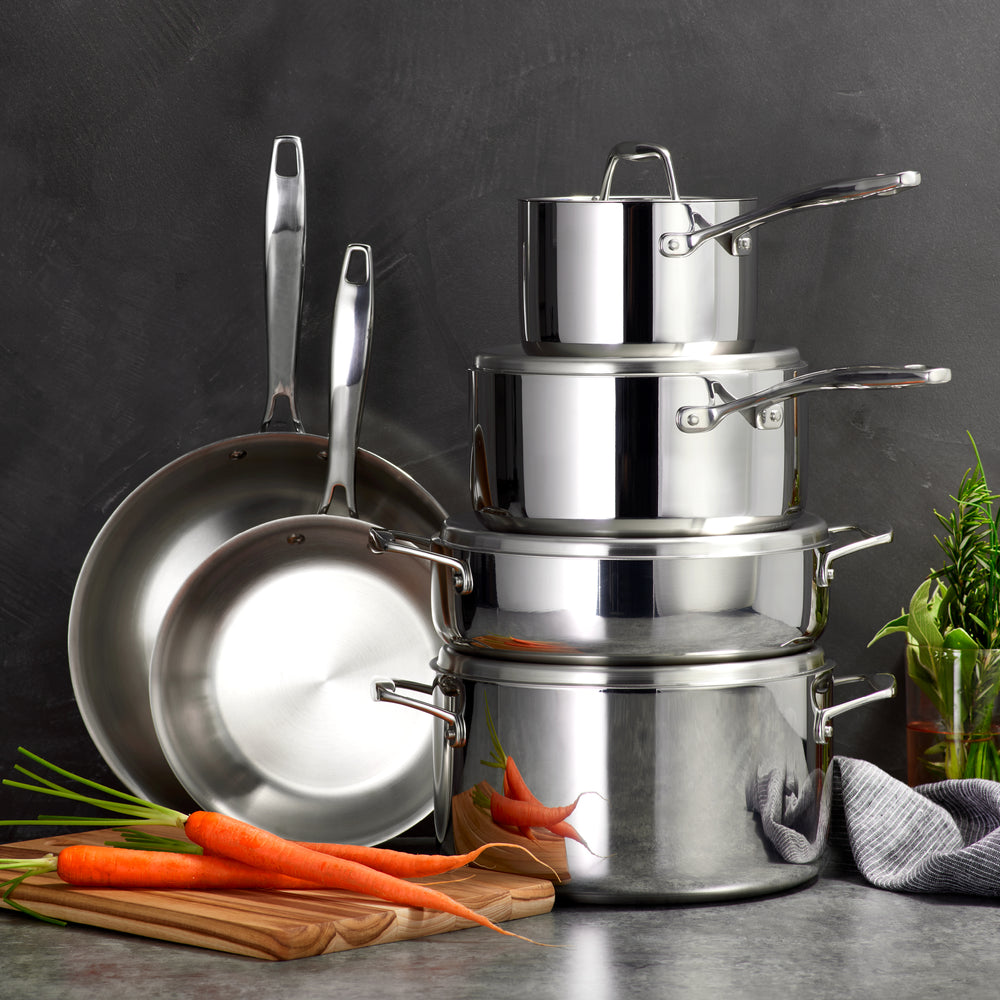Tramontina Signature tri-ply clad stainless steel cookware set