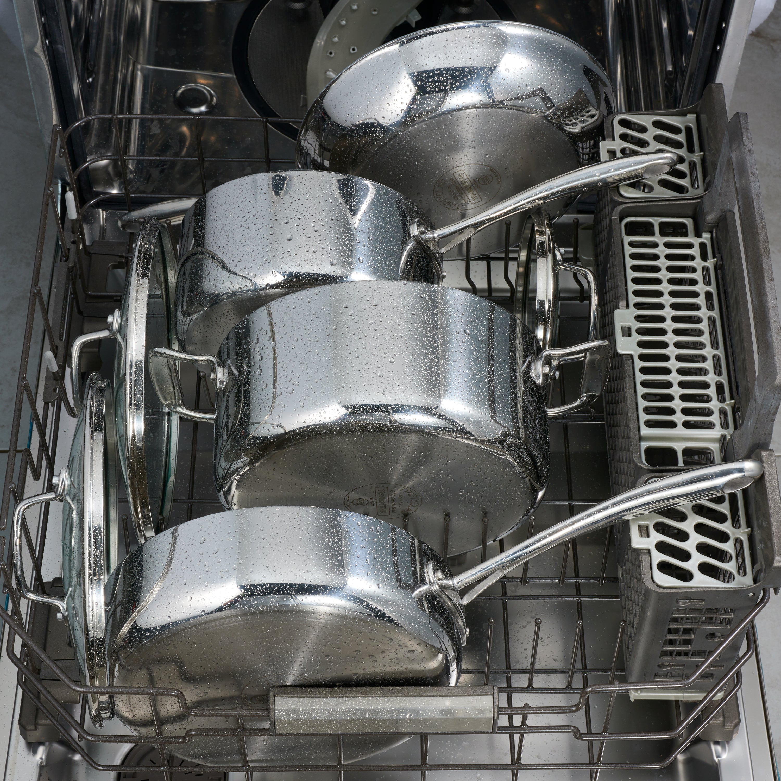Tri-Ply Clad Stainless Steel Cookware Set with Glass Lids – Tramontina USA