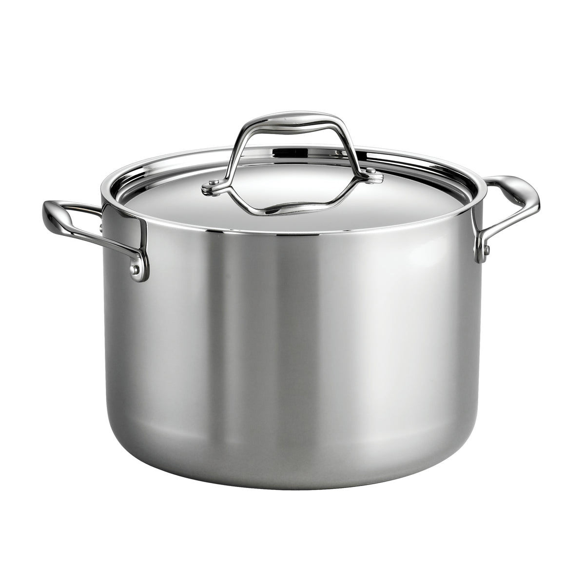 Signature 8 Quart Tri-Ply Clad Stainless Steel Covered Stock Pot