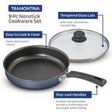 9 Piece Aluminum Nonstick Cookware Set