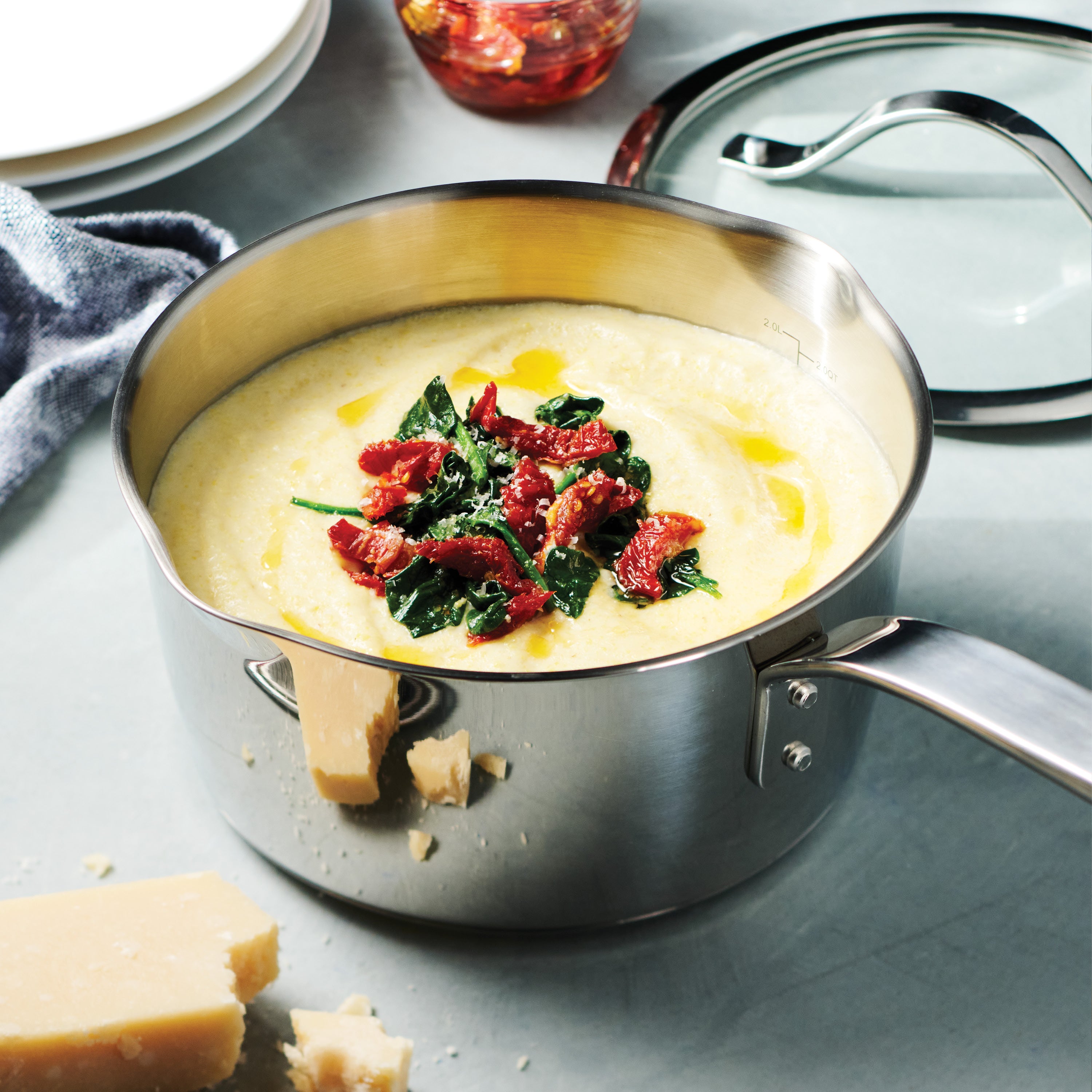 Tramontina Tempo Stainless Steel Covered Saucepan - Thumbnail 5
