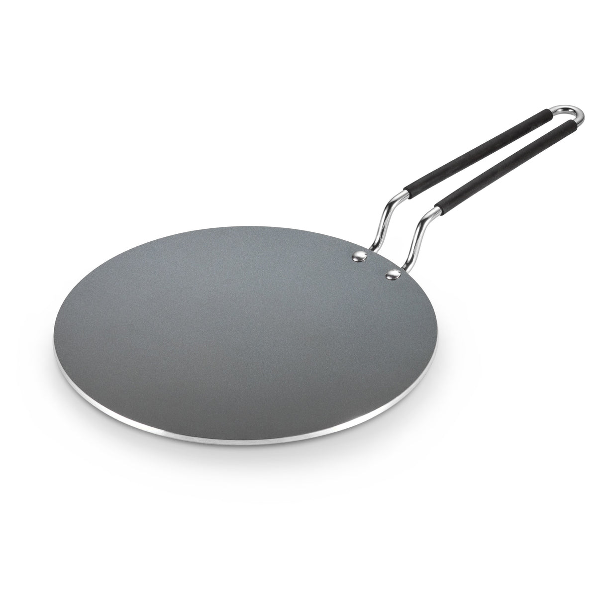 Utsava 10.5 Inch Tri-Ply Clad Stainless Steel Ceramic Nonstick Concave Roti Tawa