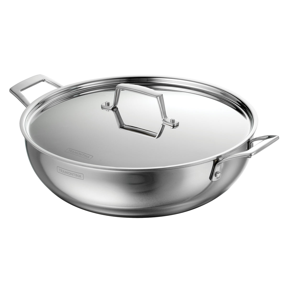Utsava Tri-Ply Clad Stainless Steel Covered Kadai – Tramontina USA